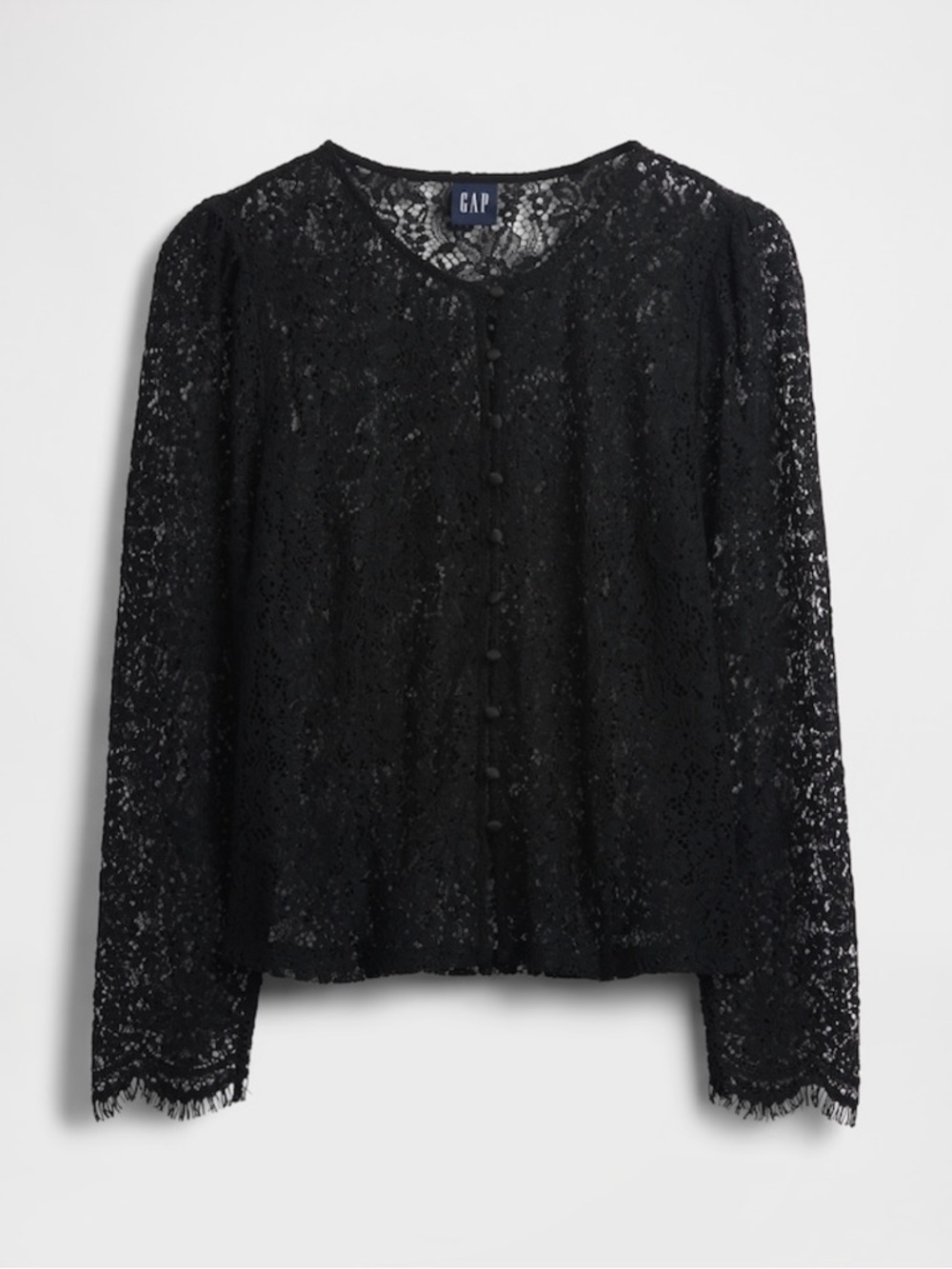 Gap lace button up top